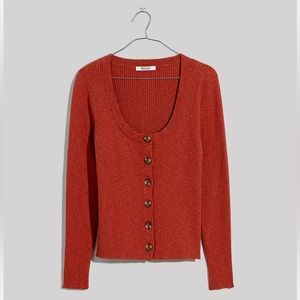 Madewell Scoopneck Cardigan Sweater size small